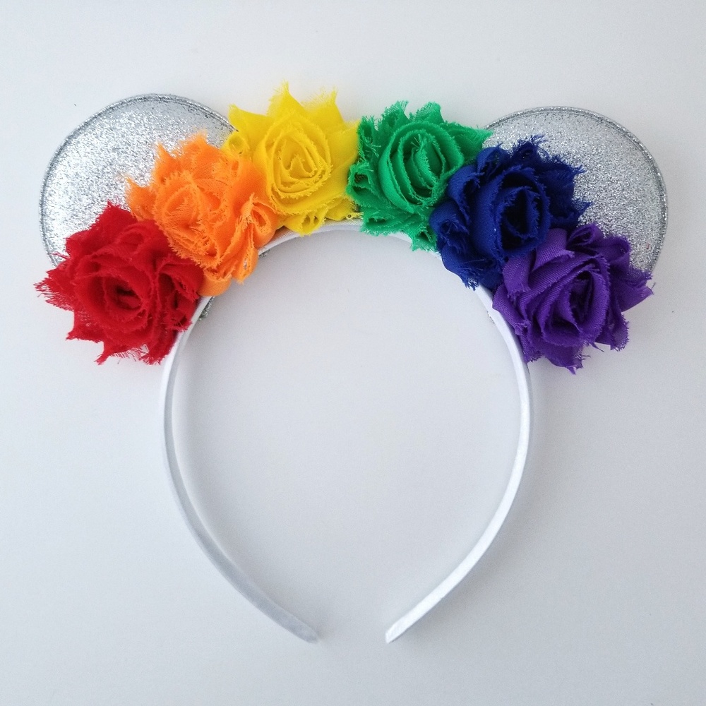 Rainbow Mouse Ears Headband